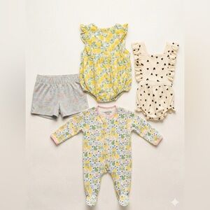 4 Piece Baby Girl Bundle 3-6M Magnetic Me JoJo Maman Bébé Cat & Jack Garanimals